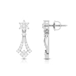 Load image into Gallery viewer, Beautiful Platinum Earrings with Diamonds for Women JL PT E N-40
