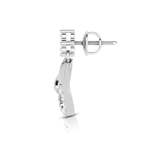 Designer Platinum Earrings with Diamonds for Women JL PT E N-41   Jewelove.US