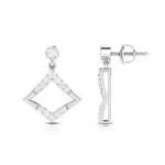 Load image into Gallery viewer, Designer Platinum Earrings with Diamonds for Women JL PT E N-45
