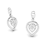 Load image into Gallery viewer, Designer Platinum Earrings with Diamonds for Women JL PT E N-47
