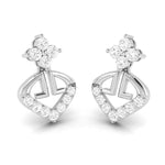 Load image into Gallery viewer, Designer Platinum Earrings with Diamonds for Women JL PT E N-48
