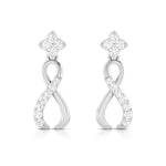 Load image into Gallery viewer, Designer Platinum Earrings with Diamonds for Women JL PT E N-50
