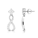 Load image into Gallery viewer, Designer Platinum Earrings with Diamonds for Women JL PT E N-50
