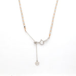 Load image into Gallery viewer, Japanese Sparkling Platinum &amp; Rose Gold Chain for Women JL PT CH 1067   Jewelove.US
