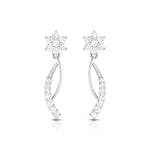 Load image into Gallery viewer, Designer Platinum Earrings with Diamonds for Women JL PT E N-5
