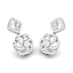 Load image into Gallery viewer, Beautiful Hanging Clusters Platinum Earrings with Diamonds for Women JL PT E NK-15   Jewelove.US
