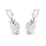Load image into Gallery viewer, Designer Platinum Earrings with Diamonds for Women JL PT E NK-52
