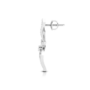 Designer Platinum Earrings with Diamonds for Women JL PT E NK-52