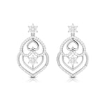 Load image into Gallery viewer, Designer Platinum Earrings with Diamonds for Women JL PT E NK-53  VVS-GH Jewelove.US
