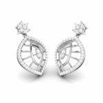 Load image into Gallery viewer, Designer Platinum Earrings with Diamonds JL PT E NK-63
