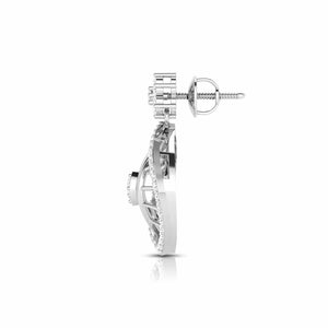 Designer Platinum Earrings with Diamonds JL PT E NK-63