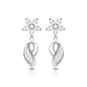 Designer Platinum Earrings with Diamonds JL PT E NK-65  VVS-GH Jewelove.US