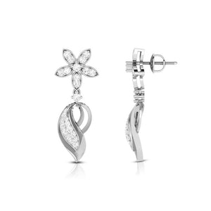 Designer Platinum Earrings with Diamonds JL PT E NK-65   Jewelove.US