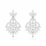 Load image into Gallery viewer, Designer Platinum Earrings with Diamonds JL PT E NK-68
