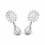 Load image into Gallery viewer, Designer Platinum Earrings with Diamonds JL PT E NK-69
