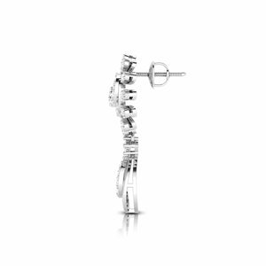 Designer Platinum Earrings with Diamonds JL PT E NK-69
