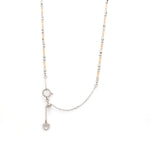 Load image into Gallery viewer, Japanese Platinum &amp; Rose Gold Diamond Cut Balls Chain for Women JL PT CH 1068   Jewelove.US
