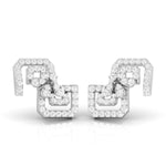 Load image into Gallery viewer, New Fashionable Platinum Diamond Earrings for Women JL PT E OLS 23   Jewelove.US

