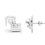 Load image into Gallery viewer, New Fashionable Platinum Diamond Earrings for Women JL PT E OLS 23   Jewelove.US
