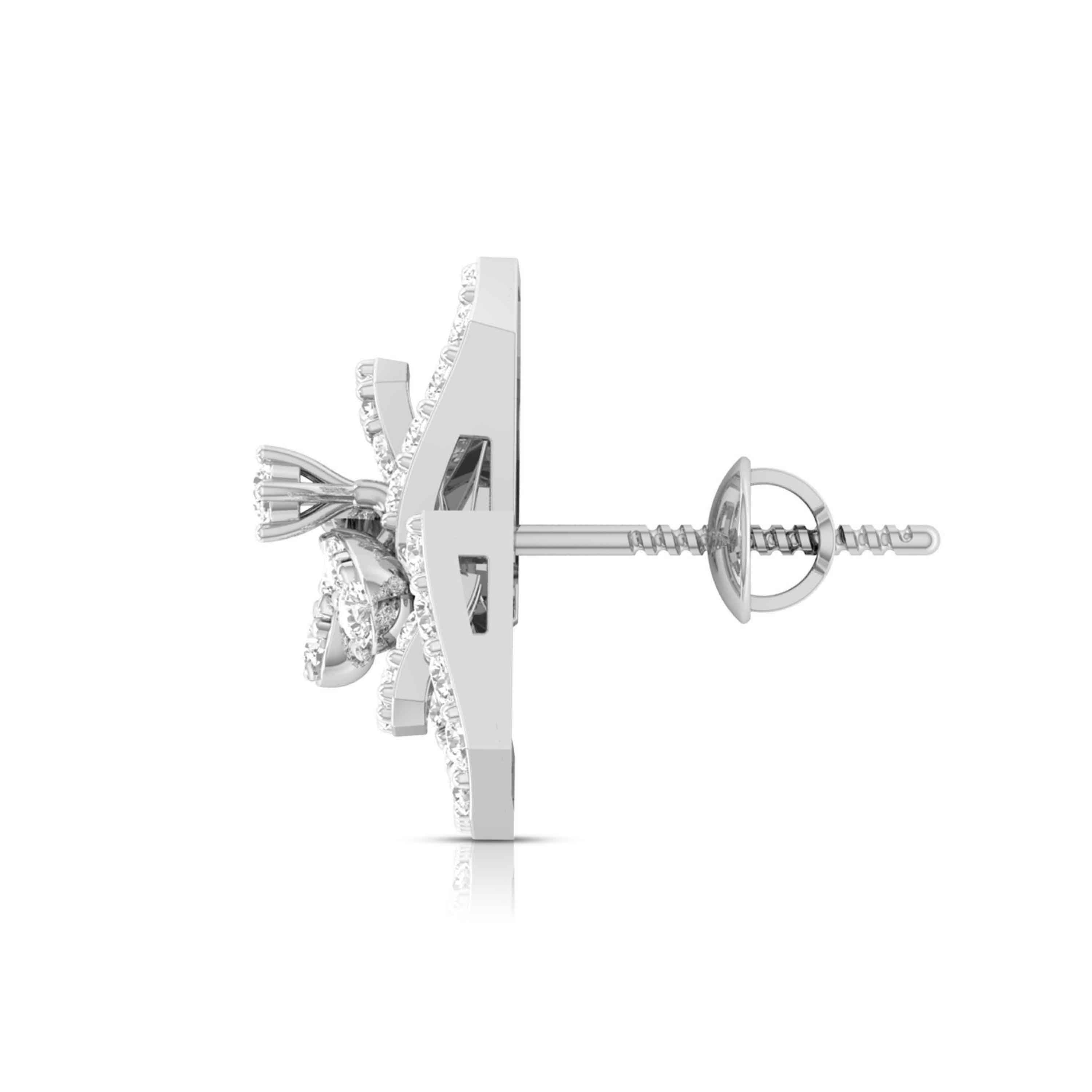 New Fashionable Platinum Diamond Earrings for Women JL PT E OLS 23   Jewelove.US