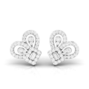 Beautiful Platinum Diamond Earrings for Women JL PT E OLS 28