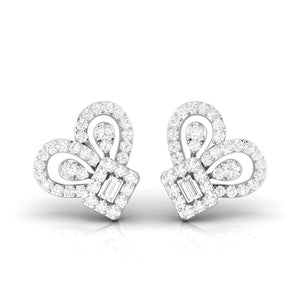 Beautiful Platinum Diamond Earrings for Women JL PT E OLS 28  VVS-GH Jewelove.US