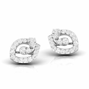 Designer Platinum Diamond Earrings for Women JL PT E OLS 30