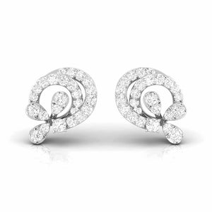 Designer Platinum Diamond Earrings for Women JL PT E OLS 35  VVS-GH Jewelove.US