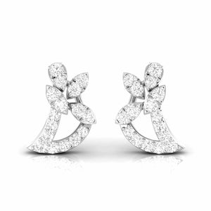 Beautiful Platinum Diamond Earrings for Women JL PT E OLS 37  VVS-GH Jewelove.US