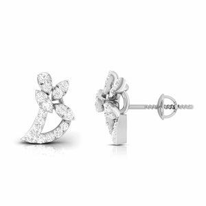 Beautiful Platinum Diamond Earrings for Women JL PT E OLS 37   Jewelove.US