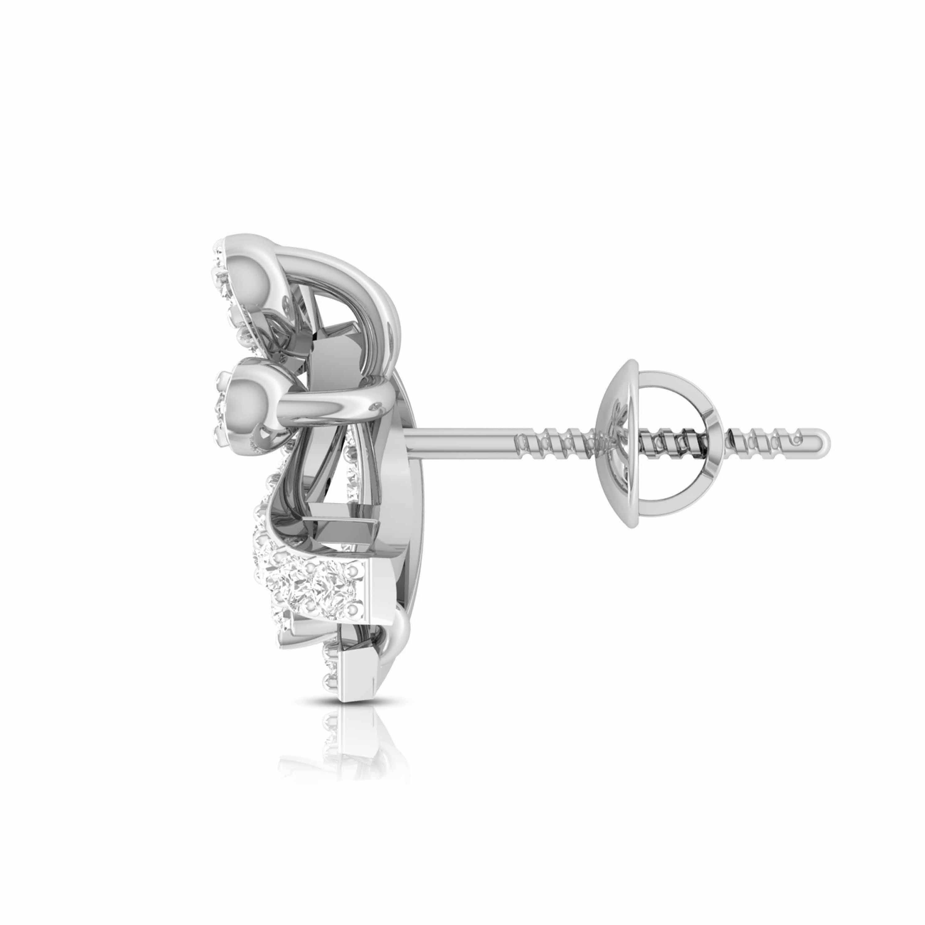 New Fashionable Platinum Diamond Earrings for Women JL PT E OLS 39   Jewelove.US