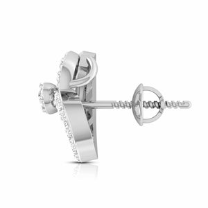 Designer Platinum Diamond Earrings for Women JL PT E OLS 40