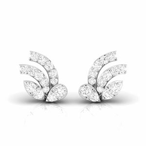 Designer Platinum Diamond Earrings for Women JL PT E OLS 43