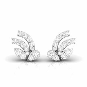 Designer Platinum Diamond Earrings for Women JL PT E OLS 43  VVS-GH Jewelove.US