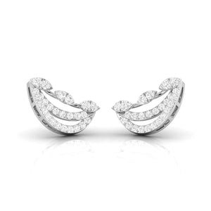 Platinum New Fashionable Diamond Earrings for Women JL PT E OLS 45  VVS-GH Jewelove.US