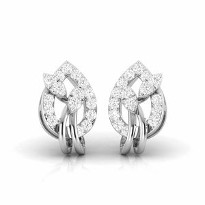 Designer Platinum Diamond Earrings for Women JL PT E OLS 46