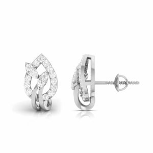 Designer Platinum Diamond Earrings for Women JL PT E OLS 46