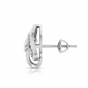 Designer Platinum Diamond Earrings for Women JL PT E OLS 46