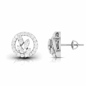 Designer Platinum Diamond Earrings for Women JL PT E OLS 47   Jewelove.US