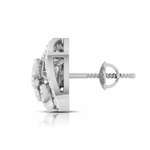 Designer Platinum Diamond Earrings for Women JL PT E OLS 47   Jewelove.US
