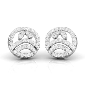 Beautiful Platinum Diamond Earrings for Women JL PT E OLS 48   Jewelove.US