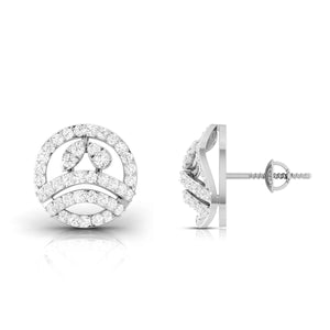 Beautiful Platinum Diamond Earrings for Women JL PT E OLS 48   Jewelove.US