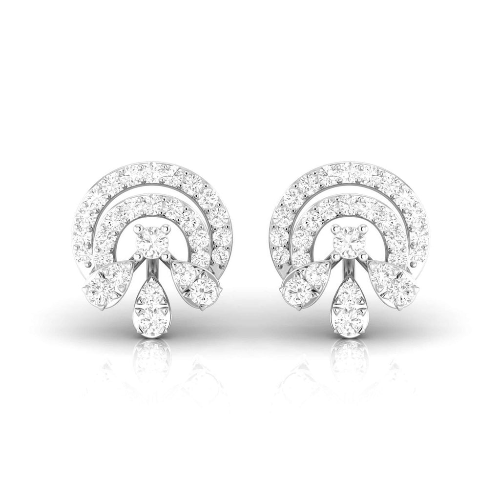 Designer Platinum Diamond Earrings for Women JL PT E OLS 49  VVS-GH Jewelove.US