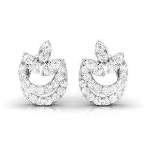 Beautiful Platinum Diamond Earrings for Women JL PT E OLS 50