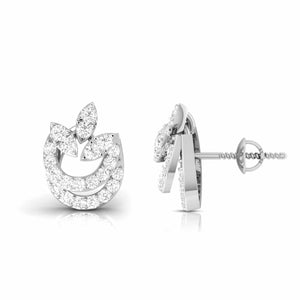 Beautiful Platinum Diamond Earrings for Women JL PT E OLS 50