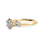 Load image into Gallery viewer, 70-Pointer Oval Cut Solitaire Diamond Accents18K Yellow Gold Ring JL AU 1234Y-B   Jewelove.US
