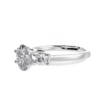 Load image into Gallery viewer, 30-Pointer Oval Cut Solitaire Diamond Accents Platinum Ring JL PT 1234   Jewelove.US
