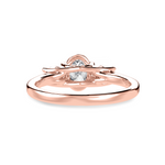 Load image into Gallery viewer, 70-Pointer Oval Cut Solitaire Diamond Accents 18K Rose Gold Ring JL AU 1234R-B   Jewelove.US
