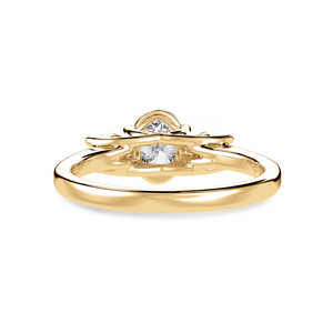 70-Pointer Oval Cut Solitaire Diamond Accents18K Yellow Gold Ring JL AU 1234Y-B   Jewelove.US