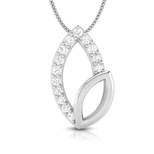 Platinum with Diamond Pendant Set for Women JL PT P 2419